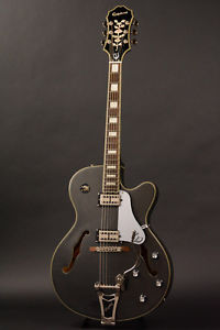 Epiphone Limited Edition Emperor Swingster Royale Pearl Black F/S Used #G310