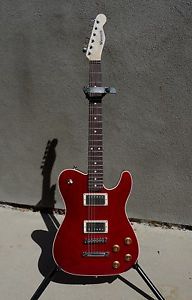 Warmoth Custom Hollow Body Carved Top Telecaster Electric Guitar Mint