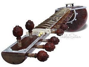 Sitar  Kharaj Pancham  Half Decorated with Fiber BoxHand Made By Dorpmarket