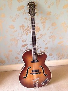 Hofner President Thinline 1959 Hard Case Semi Acoustic Electric Guitar Vintage