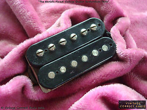 Vintage 1959 Gibson Double Black PAF Pickup Les Paul Standard Burst Humbucker 58