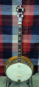1925  LUDWIG BELLVUE TENOR BANJO GREAT SHAPE PLAYER W/ REAL HARDCASE