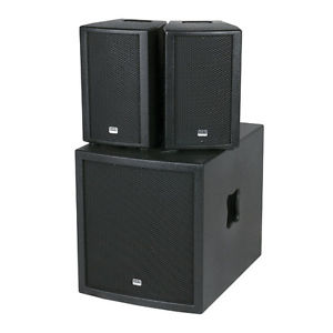 DAP-Audio Clubmate I Aktiv Lautsprecherboxen Set mit 12" Woofer und 2 x Satellit