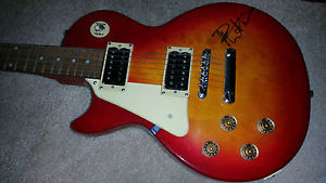 Dave Matthews signed Epiphone starburst guitar PSA band