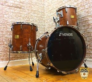 Vintage Sonor 1980s Signature Horst Link Heavy Bubinga Drum Kit: 13/16/22