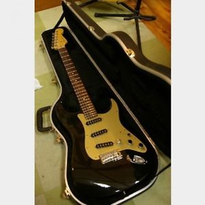 Fender USA American Deluxe Stratocaster -Montego Black- Mod FROM JAPAN/512