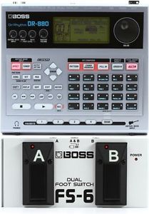 Boss DR-880 + Boss FS-6 Dual Foot Switch Pedal - Value Bundle