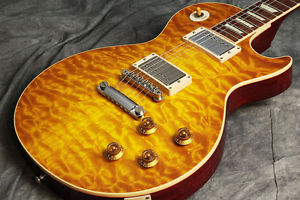 Gibson Hand Selected 1959 Les Paul Reissue Gloss Quilt Maple Lemon Burst, a1243