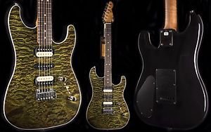 LSL Instruments XT3 Deluxe TRANSPARENT MALACHITE Electric Guitar NAMM 2017 XT3DX