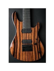Mayones Regius 8 4Ever 8-String Baritone Scale Electric Guitar Ebony Macassar Gl