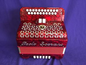 PAOLO SOPRANI 4 REED 2 COUPLER GC ACCORDION USED BY IRISH & OTHER PLAYERS