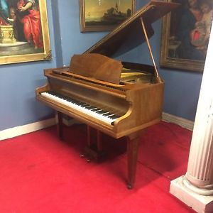 Very Small Good Quality Walnut Baby Grand Piano. Delivery Available