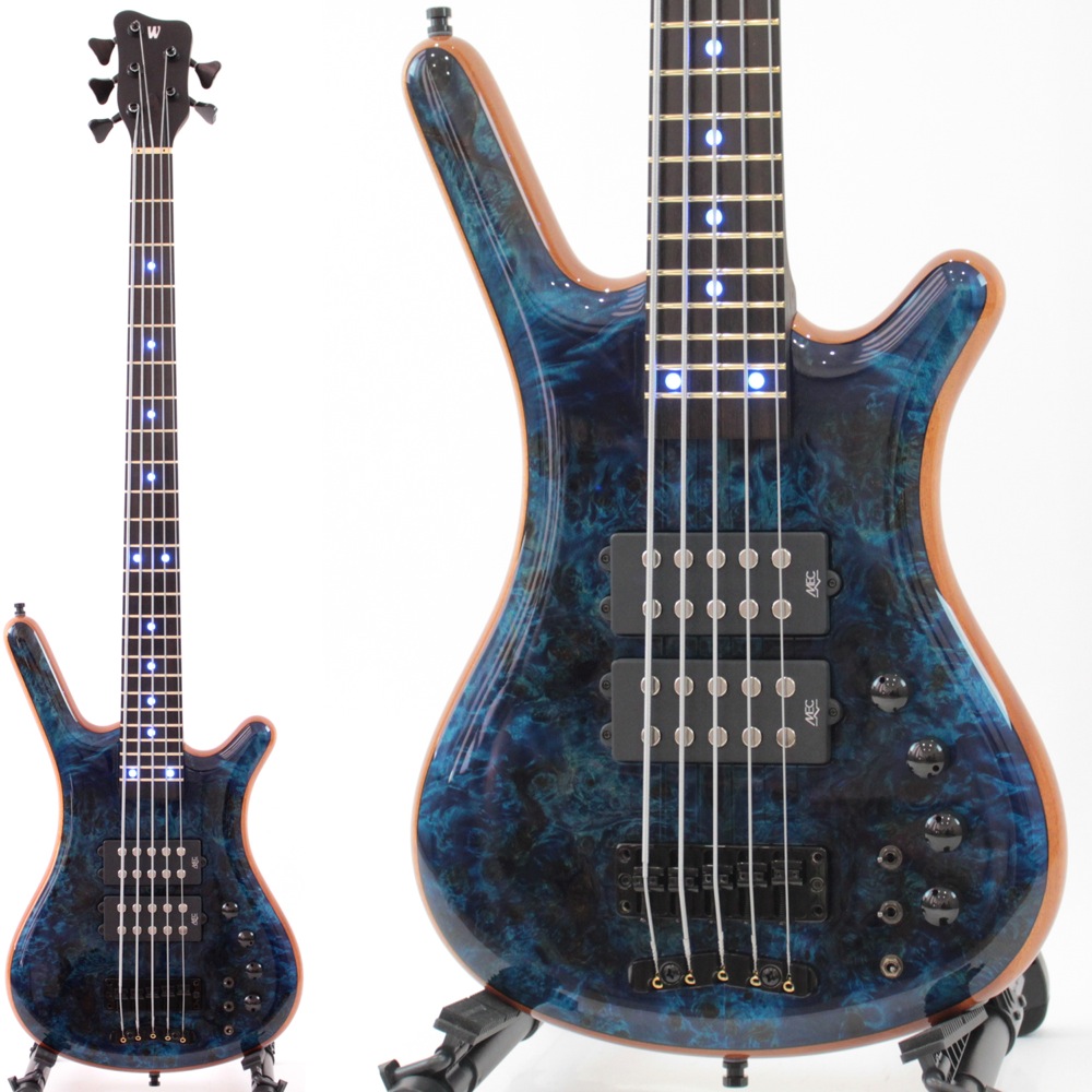 WARWICK 2017 CUSTOM SHOP Corvette $$ 5-string Ocean Blue Electric Bass guitar