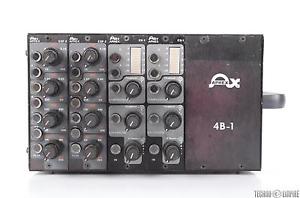 Aphex 2 EQF-2 Equalizers and 2 CX-1 Compressors Jensen W/ 4B-1 Lunchbox #28321