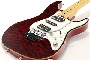 Schecter EX-22-CTM-FRT Black Cherry Used Electic Guitar From Japan #A84