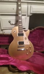 gibson 1960 reissue goldtop. headstock had some work on it