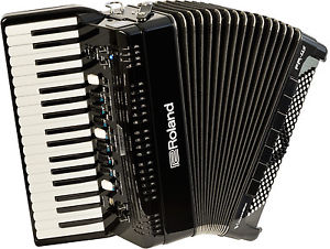 Roland FR-4X BK V-Akkordeon 37/120/25 Accordion Schwarz Digital Black