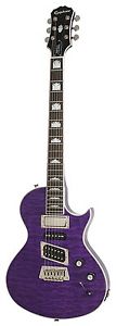 Epiphone Limited Edition Nighthawk Custom Quilt Trans Purple Electric guitar