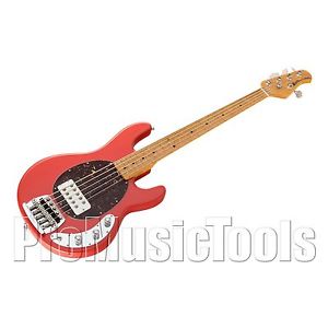 Music Man USA Classic Stingray 5 CRD - Coral Red MN Birdseye * NEW (NOS) * bass
