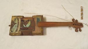 Vintage Handmade Cigar Box Guitar Folk art One of a Kind.