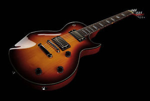 FRET KING FKV1HTSB ECLAT TOBACCO SUNBURST LP STYLE ELECTRIC GUITARr & GIG BAG