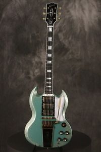 Gibson Les Paul SG ressue custom shop rare !!!!!! Inverness green Sparkle !