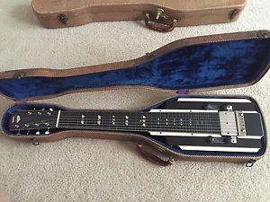 NATIONAL NEW YORKER  Lap Steel Guitar!!  ~ rare plus original case! Deco! 1939?