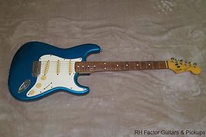 1986 MIJ Japan Fender Squier E6 Stratocaster Lake Placid Blue Rosewood FB Gigbag