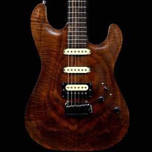 Patrick James Eggle 96 Walnut Carve Top with Chambered Swamp Ash Body