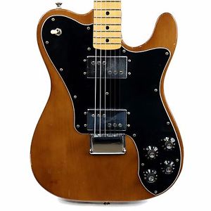 VINTAGE 1974 FENDER TELECASTER TELE DELUXE WALNUT MOCHA BROWN - ALL ORIGINAL!