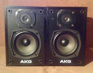 AKG LSM57A Active Studio Monitor Speakers / Limited Original Rare Vintage