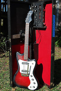 Vintage Sears Silvertone Danelectro 1452 Tube Amp-In-Case 1967 1968 Excellent Pl