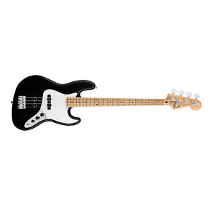 FENDER Standard Jazz Bass Guitar Maple Fretboard Black