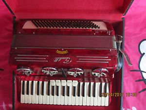 SCANDALLI  BREVETTO  ACCORDION 120 BASS  5/2 Registers Black  USED PARTS ONLY