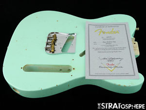 Fender Custom Shop Postmodern Relic Telecaster BODY + HARDWARE Tele Surf Green