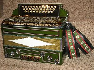 Anton Mervar Cleveland 3 Row Button Box Accordion Bb-Eb-Ab Completely Restored