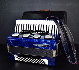 TOP ACCORDION WELTMEISTER STELLA 120 bass,16r+ORIGINAL CASE&NEW STRAPS~NEWLY CND