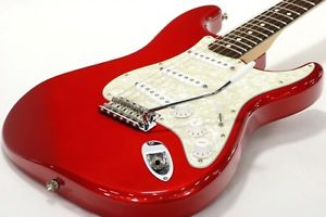 Fender Deluxe Powerhouse Stratocaster Candy Apple Red guitar FROM JAPAN/512