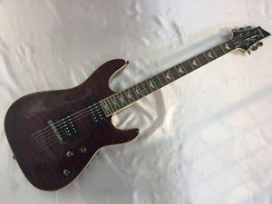 SCHECTER AD-OM6-EXT/BACK CHERRY guitar From JAPAN/456