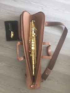 Yamaha YSS - 875 Soprano Saxophone w/Reunion Blues Leather Travel Case