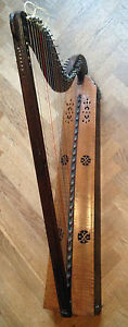 HARP ORIGINAL of XVII sec. 27 strings arpa alte ancienne harpe harfe