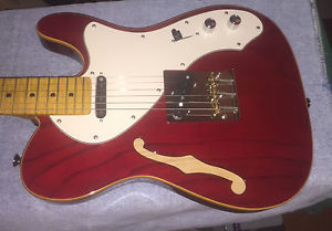 Fender Thinline Bound Red Boutique Custom Build (Protone Body) EXC + LOWER PRICE
