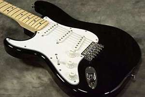 Fender Japan Exclusive Classic 70S Stratocaster Black Maple Left Hand F/S Japan