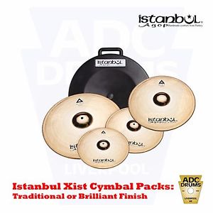 Istanbul Agop Xist Cymbal Set: B20 Brilliant/Traditional (14/16/18/20 Pack)