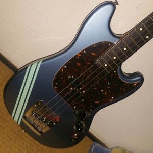 Excellent Fender Japan Mustang Stripe Bass OLB Short Scale Made in Japan 2007-10