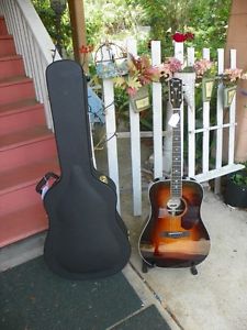 Fender Paramount Series PM-1 PM1 DLX Dread Acoustic-Electric Guitar w Case #6946