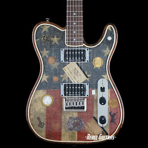 Walla Walla Guitar Company Maverick T-Top Tele “Pony Express” Western theme