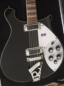Rickenbacker 620 12 String Electric Guitar with Hard Case Jetglo Mint Condition