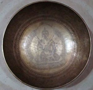 Gehämmerte 13kg klangschale(Singing bowl Buddha Etched Hand beaten)