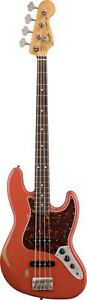 Fender Road Worn '60s Jazz Bass Fiesta Red 4-Ply Brown Shell Pickguard 131810340